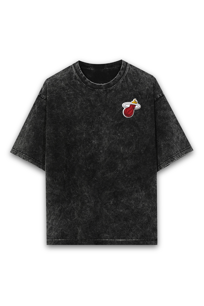 Miami Heat NBA Acid Wash Oversized T-Shirt