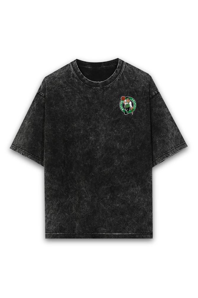 Boston Celtics NBA Acid Wash Oversized T-Shirt