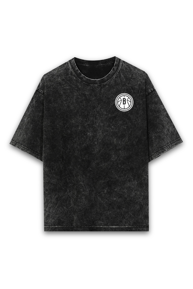 Brooklyn  Nets NBA Acid Wash Oversized T-Shirt