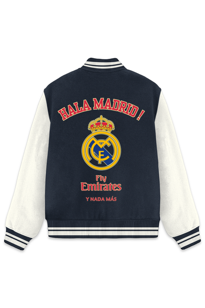 Real Madrid Varsity Jacket Navy Blue