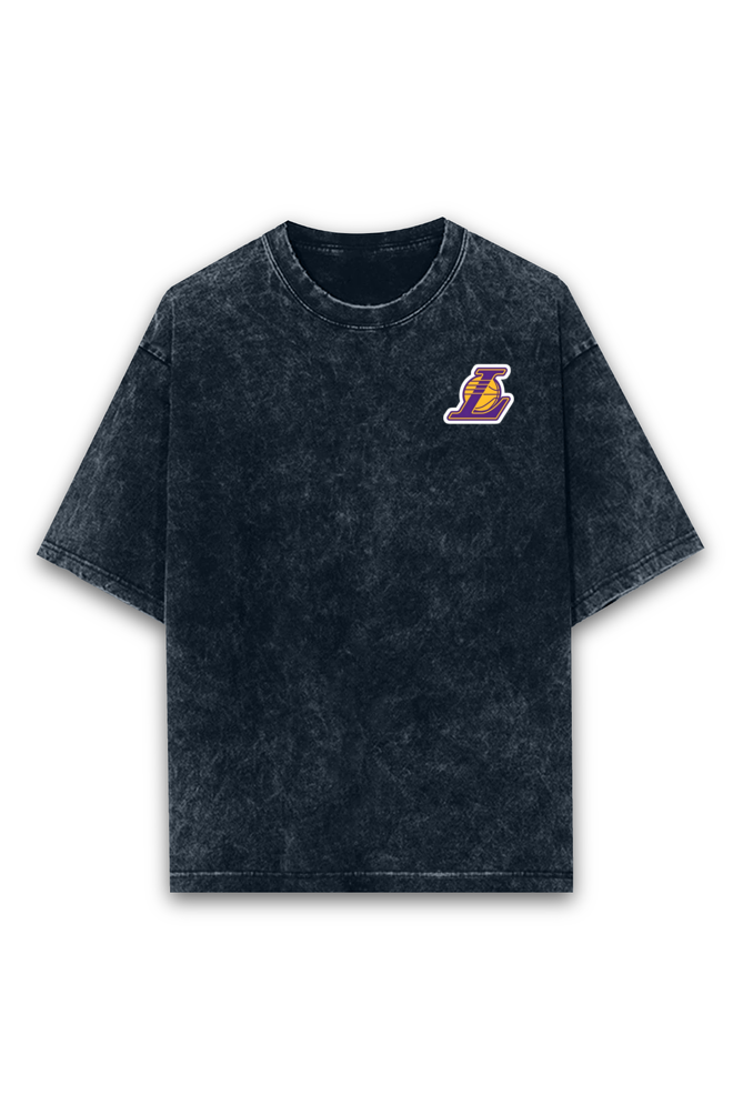 Los Angeles Lakers NBA Acid Wash Oversized T-Shirt