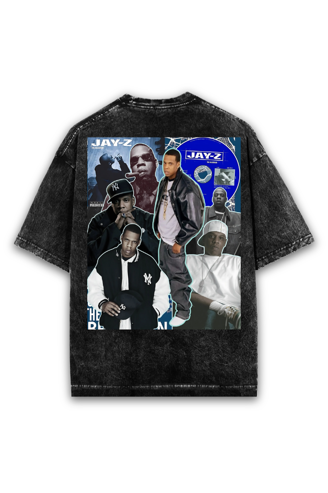 Jay-Z Acid Wash Oversizeded T-Shirt