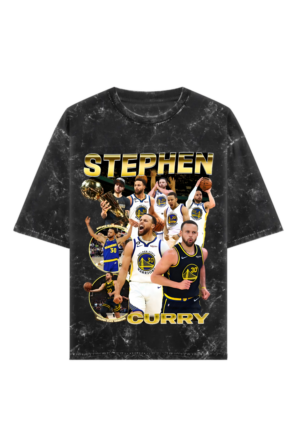 Stephen Curry Acid Wash Oversized T-Shirt