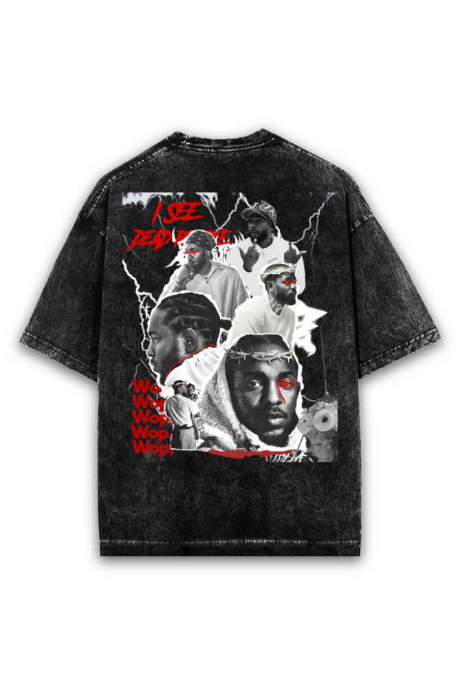 Kendrick Lamar Not Like Us Acid Wash Oversized T-Shirt