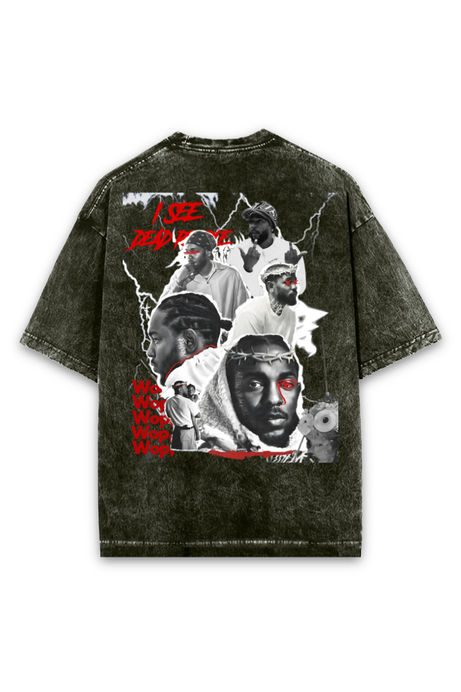 Kendrick Lamar Not Like Us Acid Wash Oversized T-Shirt