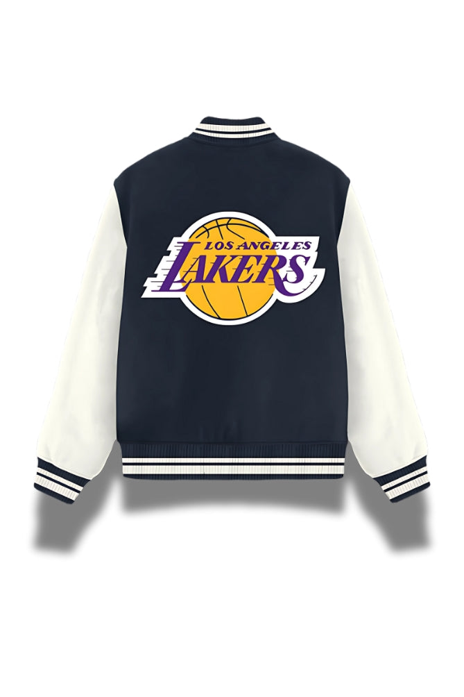 Los Angeles Lakers NBA Varsity Jacket Navy Blue