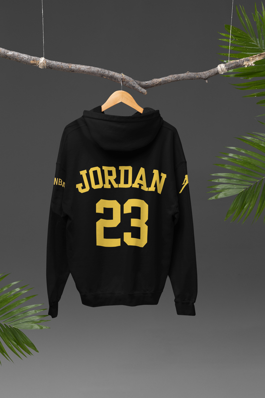 Chicago Bulls Michael Jordan 23 NBA Oversized Hoodie Black