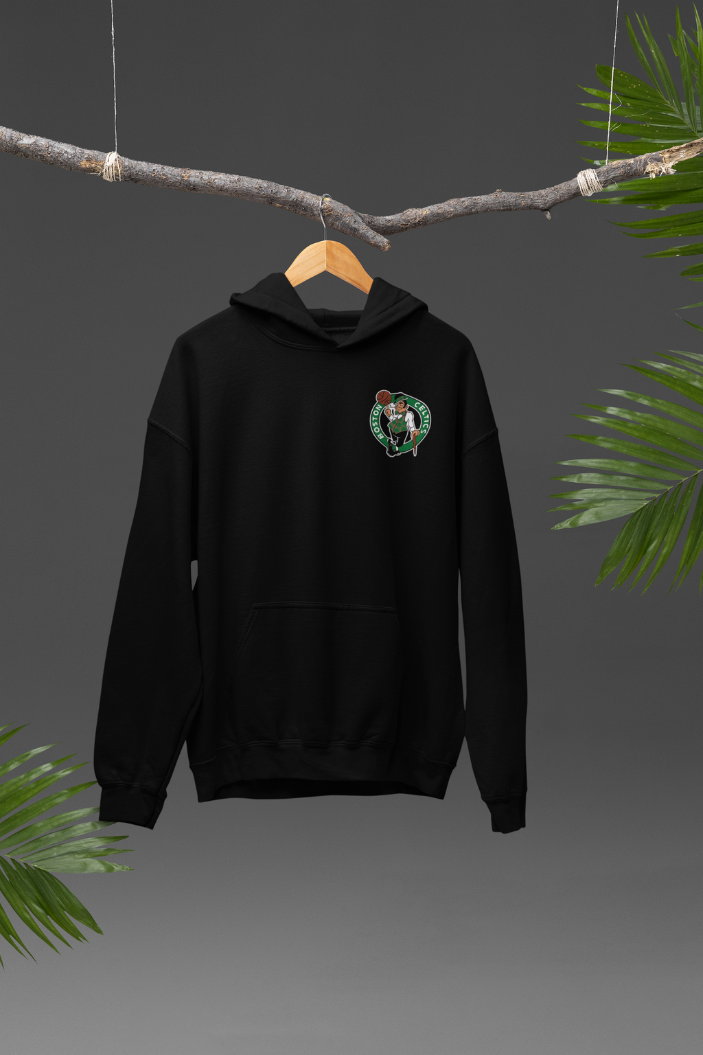 Boston Celtics Oversized Heavyweight NBA Hoodie Black