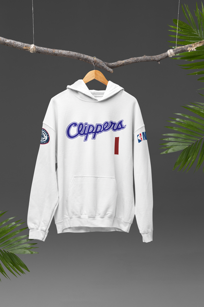 James Harden LA Clippers 1 NBA Oversized Hoodie White